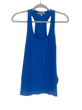 Banana Republic Women’s Cobalt Blue Racerback Tank XS Handkerchief Hem Flowy